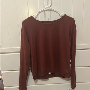 Women's Long Sleeve Top - Brown